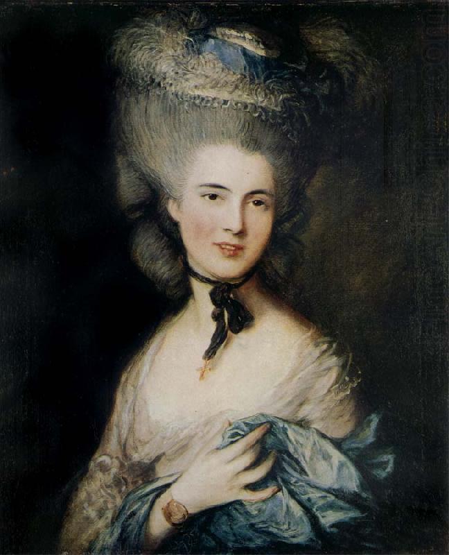 Thomas Gainsborough Lady in Blue china oil painting image